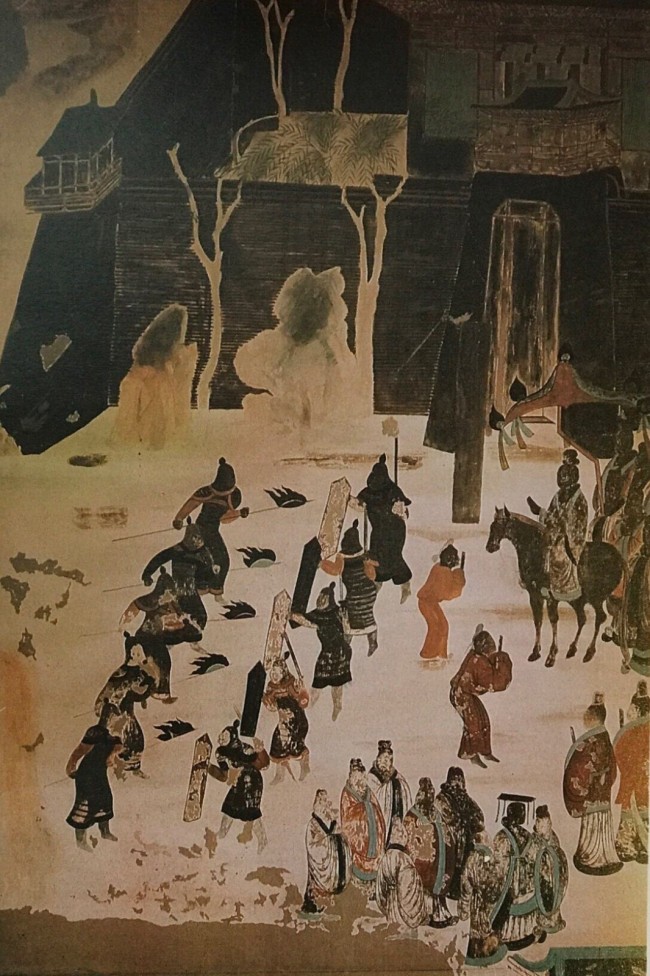 敦煌莫高窟第217窟北壁壁画局部